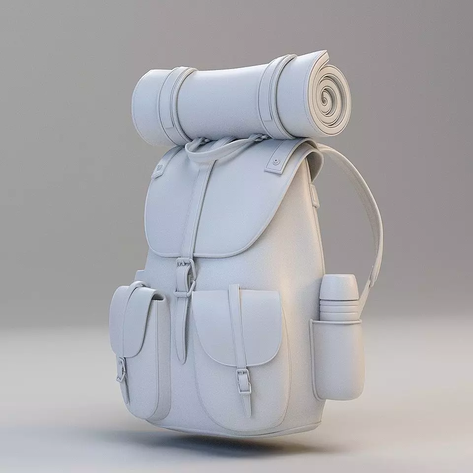 Traveler Backpack 3D model_0