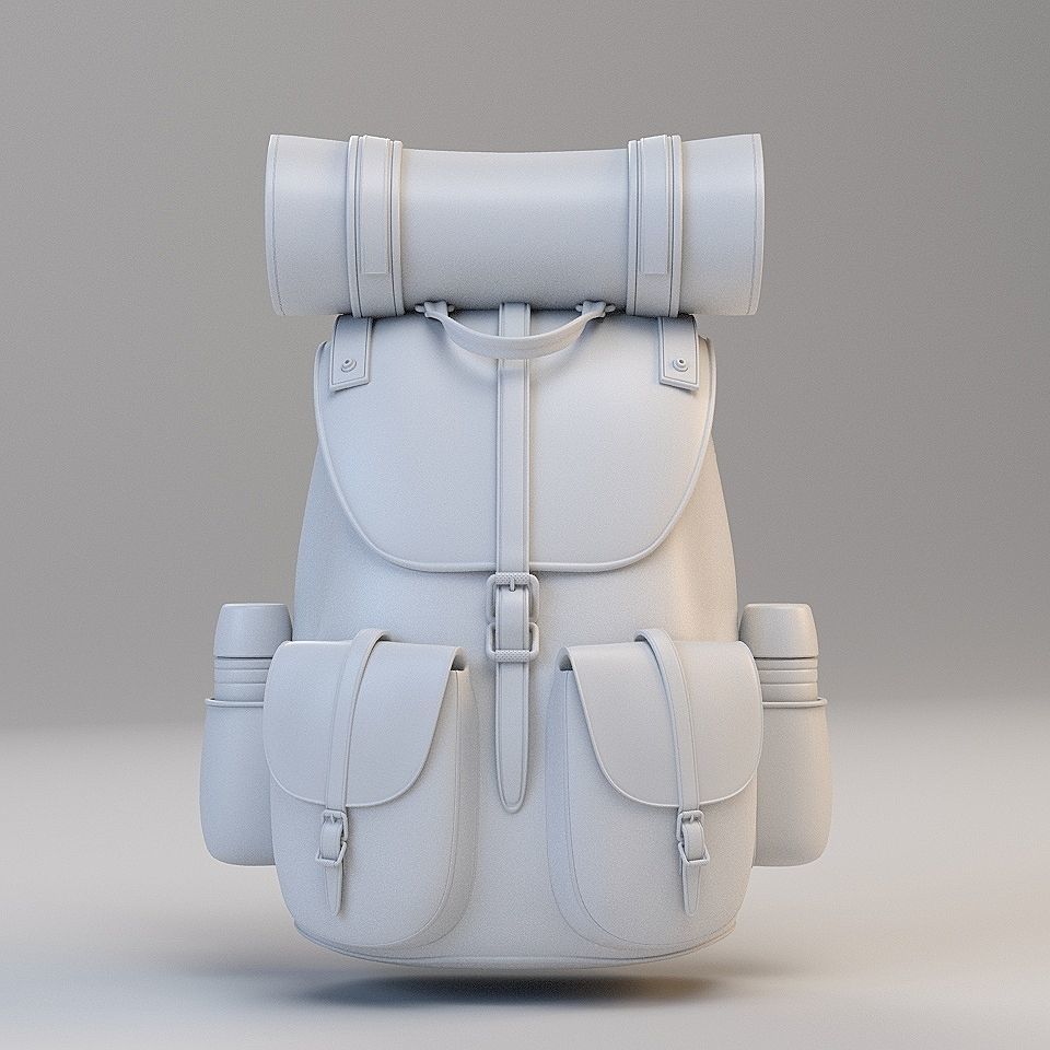 Traveler Backpack 3D model_1