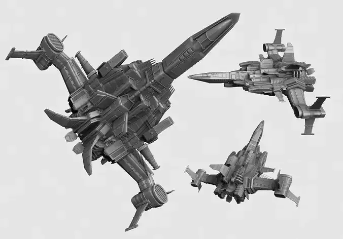 Spaceship 3D print model