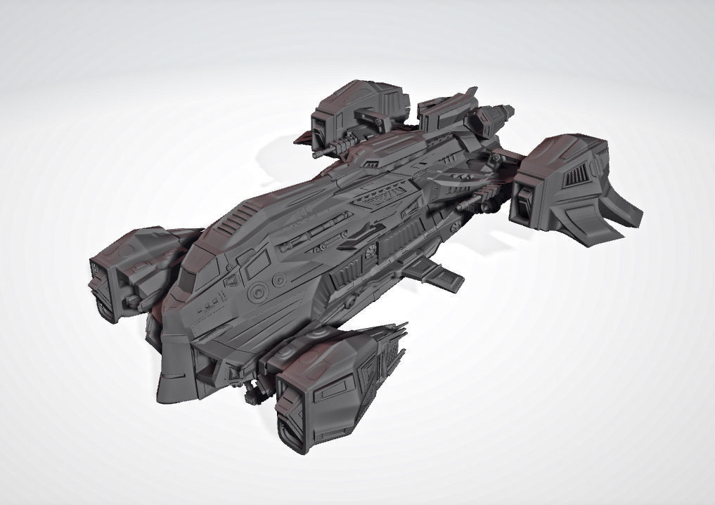 Spaceship 3D print model_4