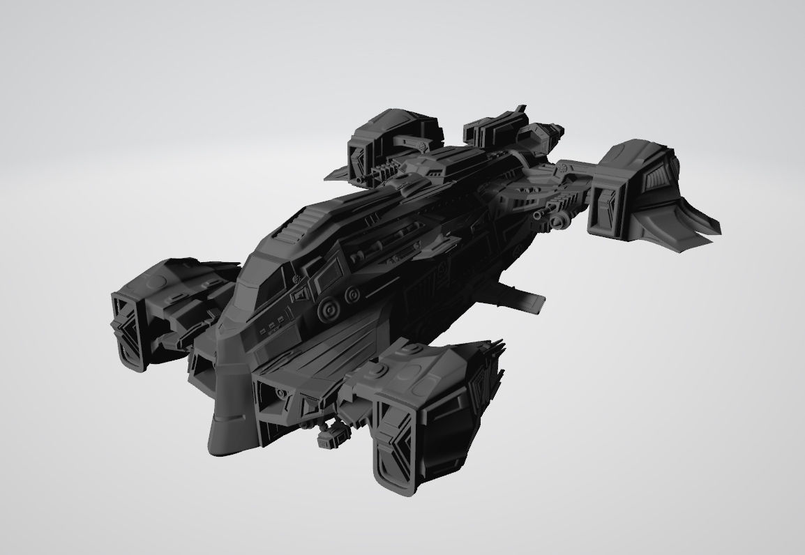 Spaceship 3D print model_2