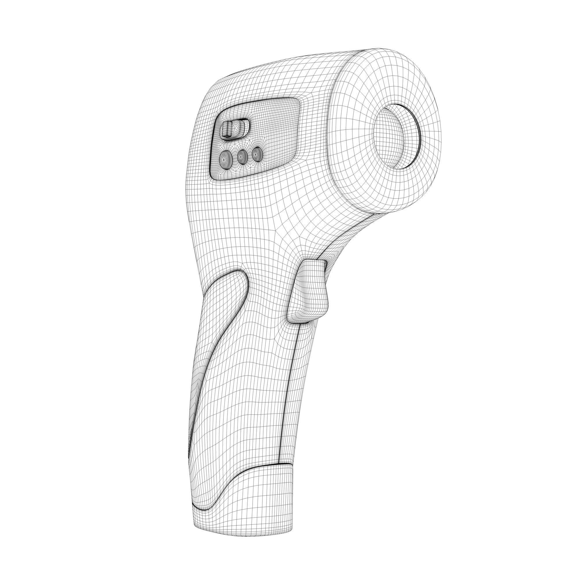 Infrared thermometer 3D model_8