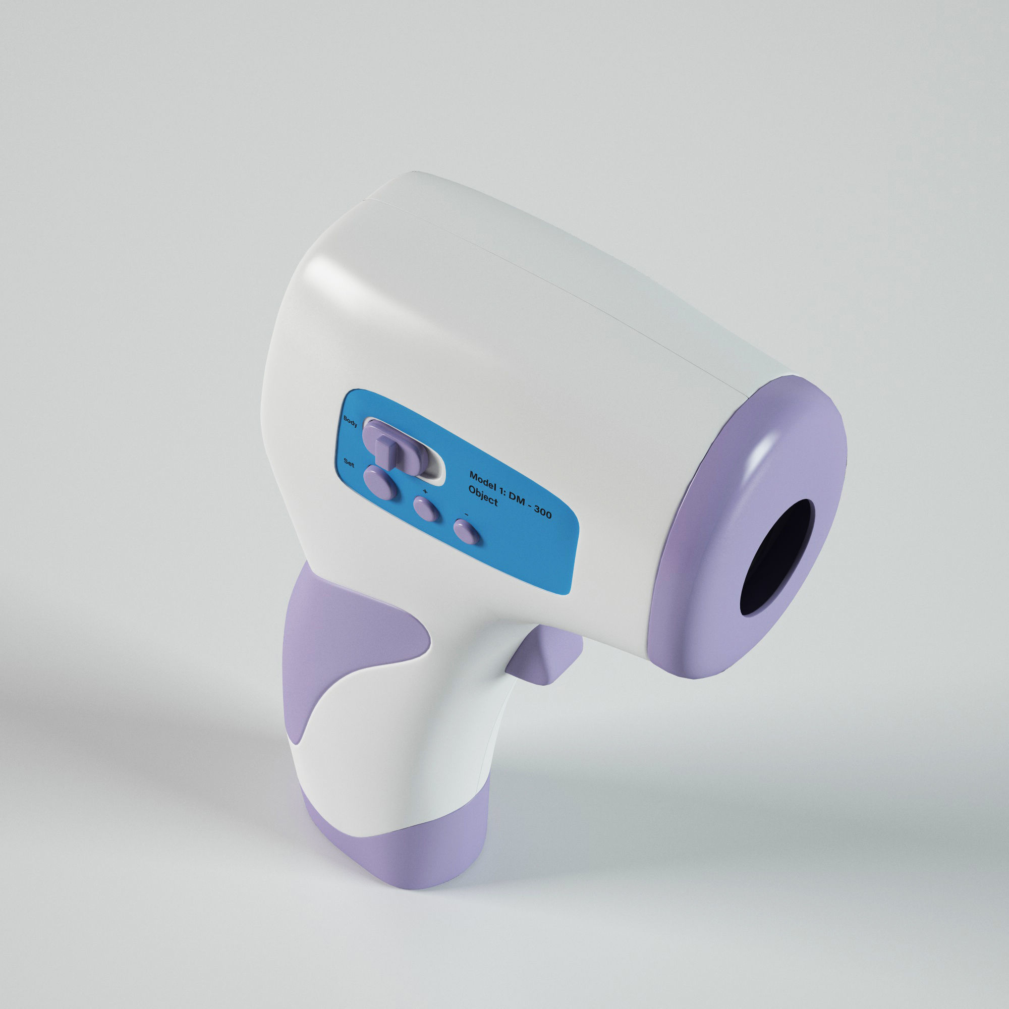 Infrared thermometer 3D model_5