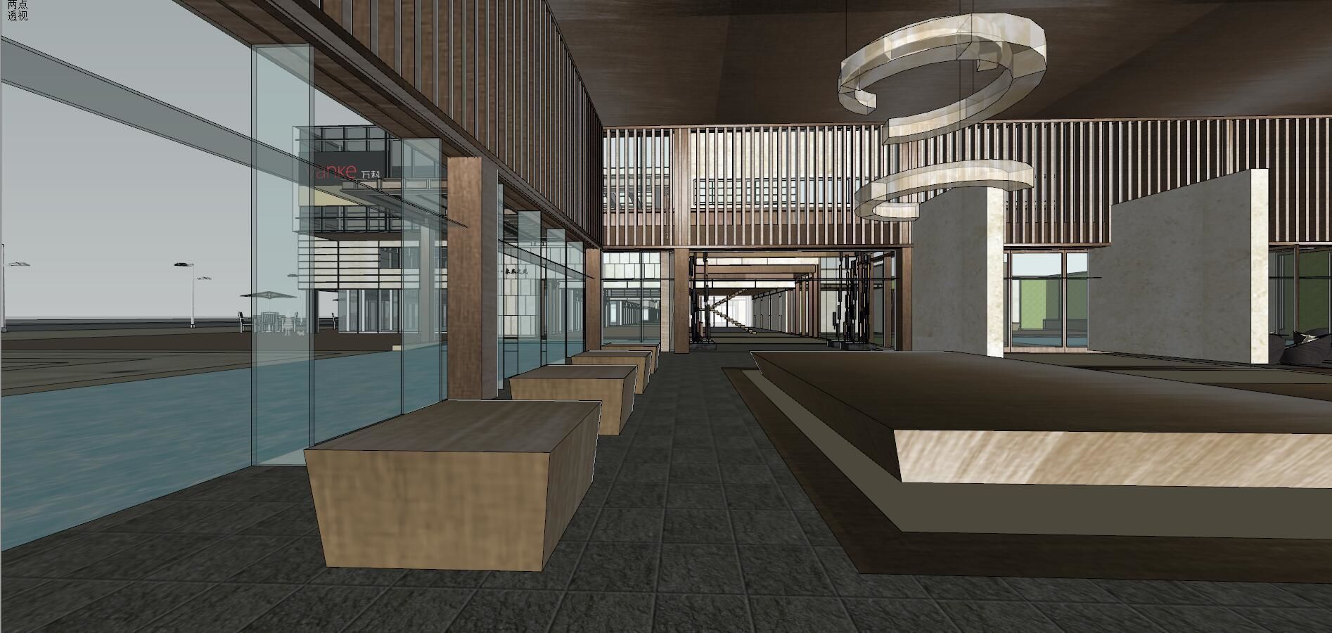 building Commercial streets 3D model 3D model_6