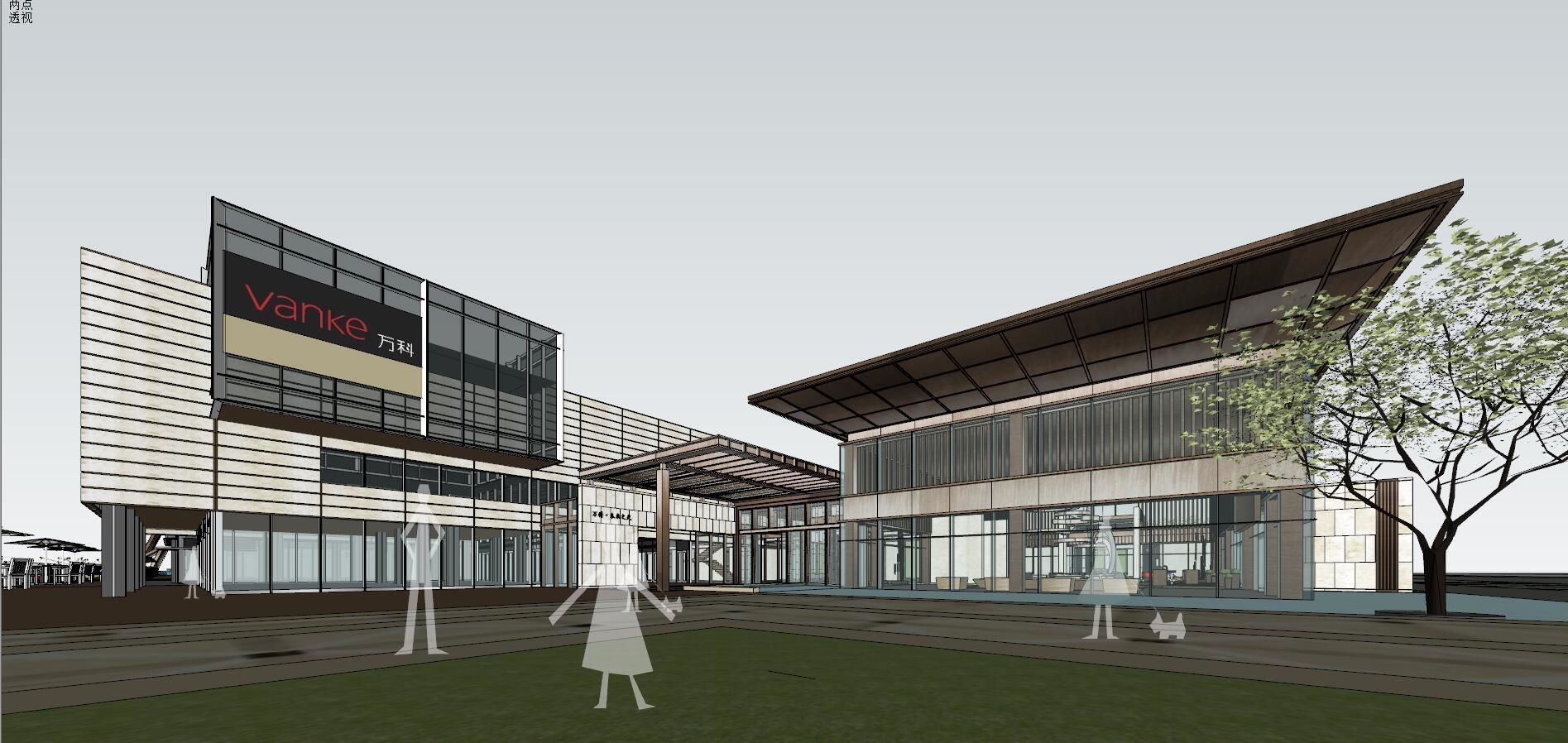 building Commercial streets 3D model 3D model_8