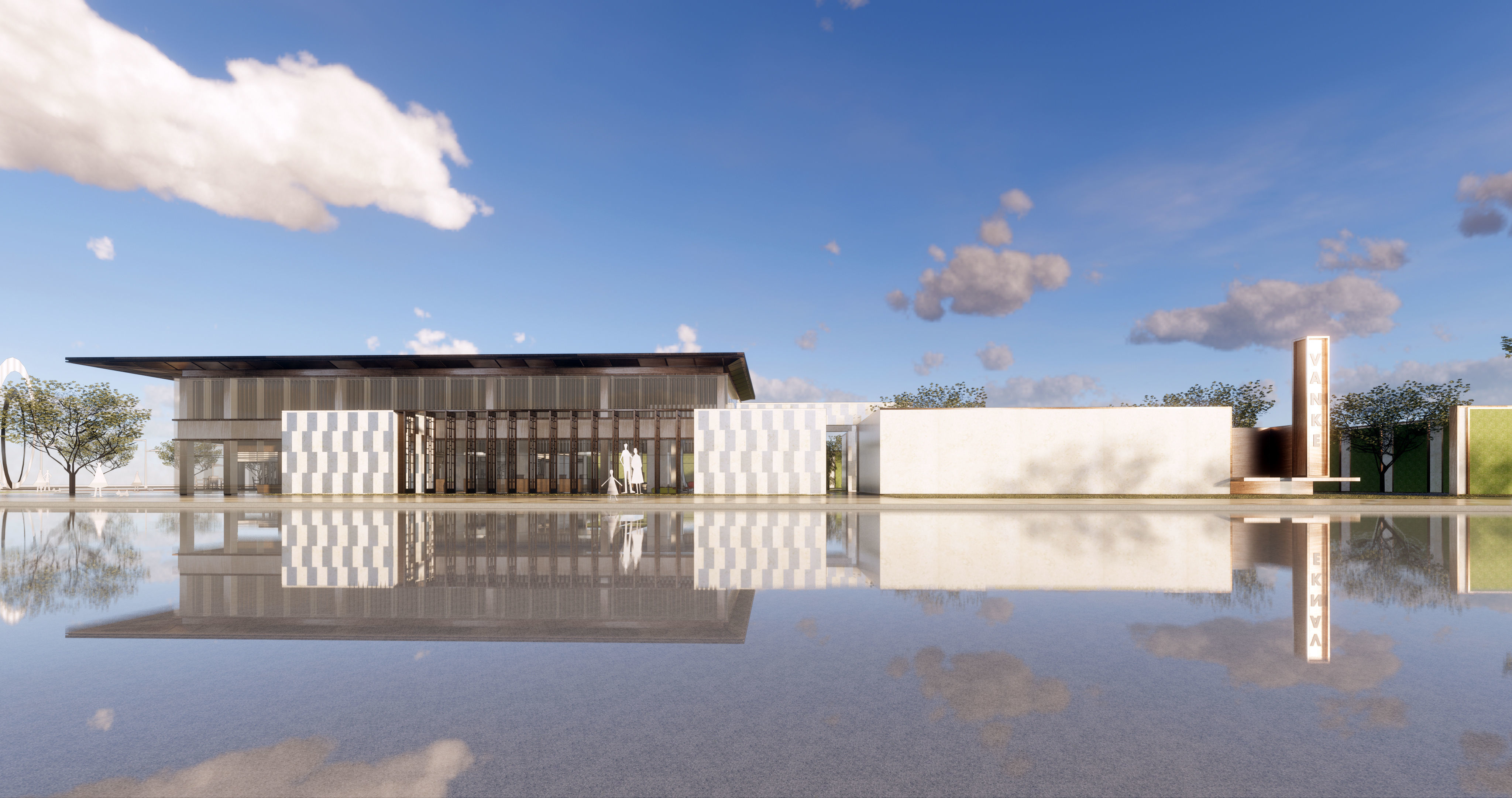 building Commercial streets 3D model 3D model_2