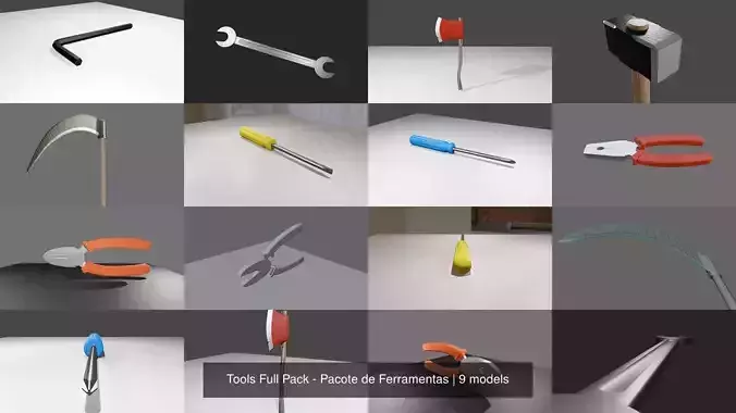 Tools Full Pack - Pacote de Ferramentas 3D Model Collection