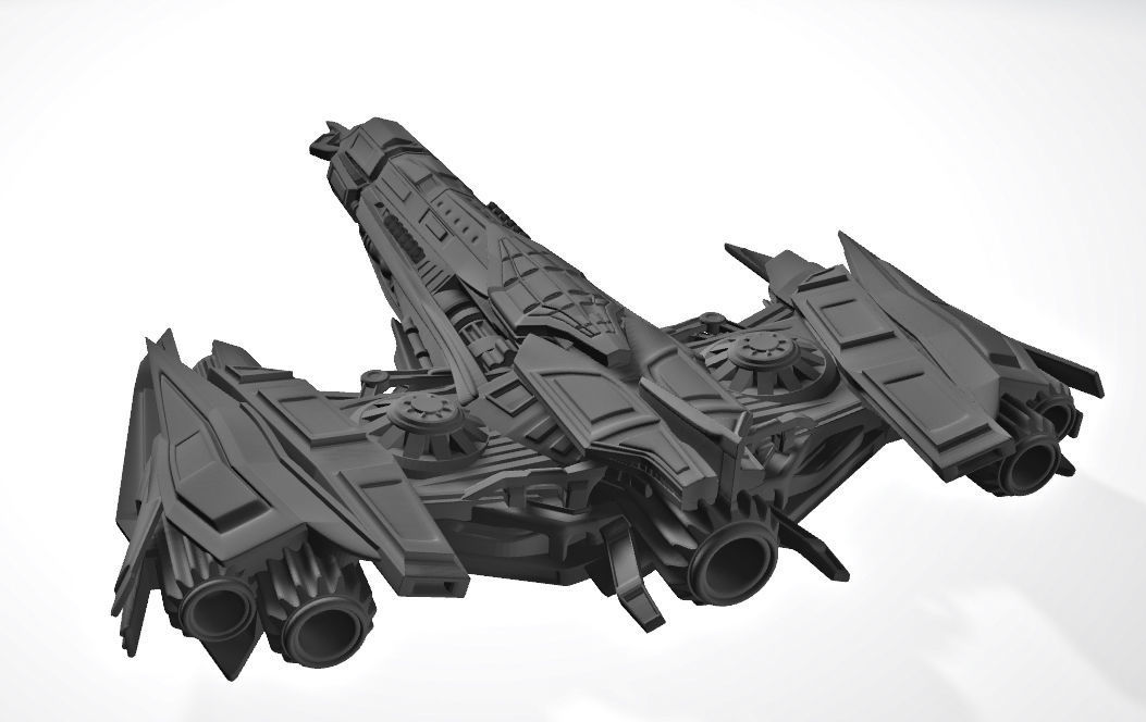 Spaceship 3D print model_2