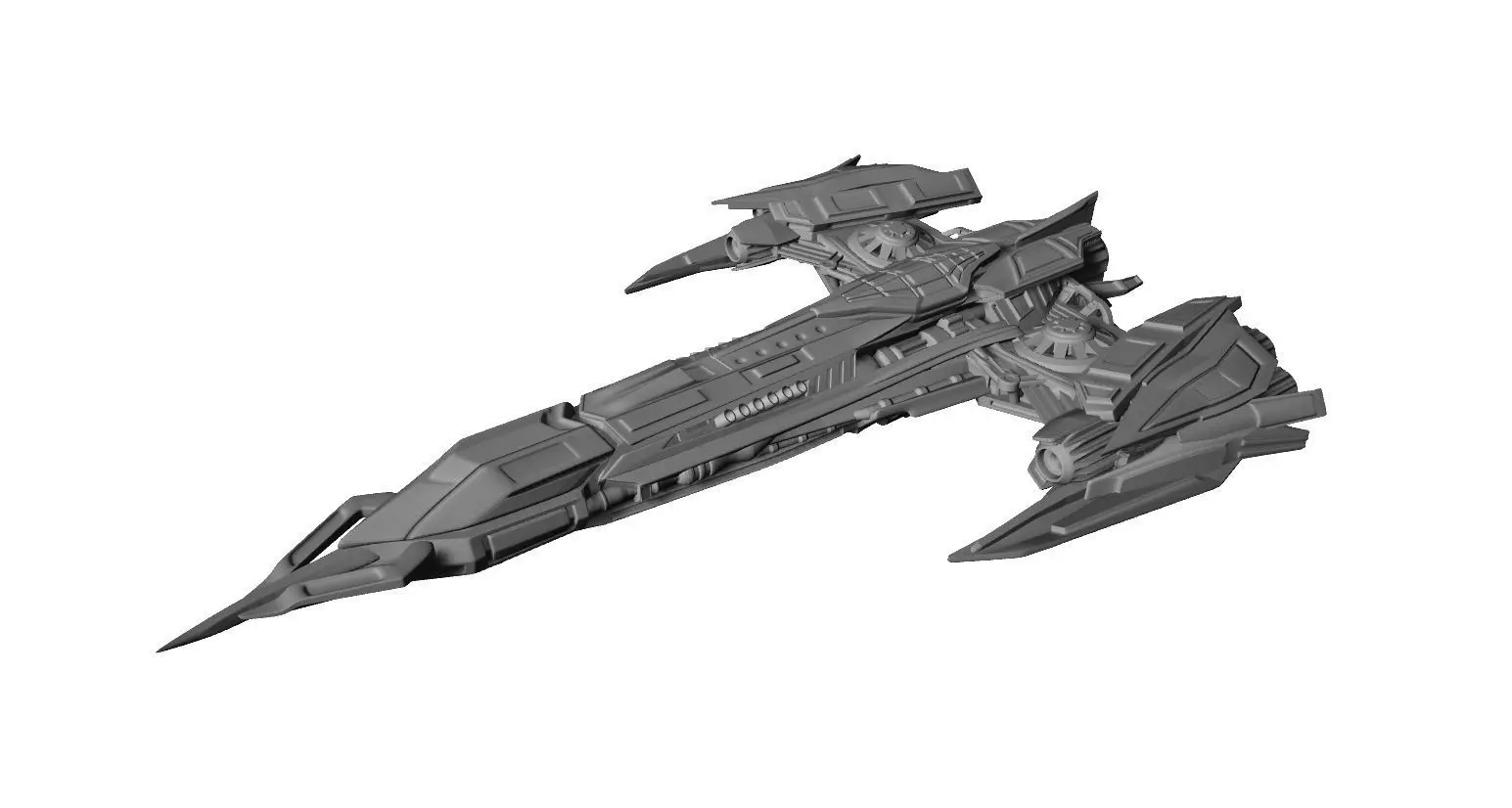 Spaceship 3D print model_0