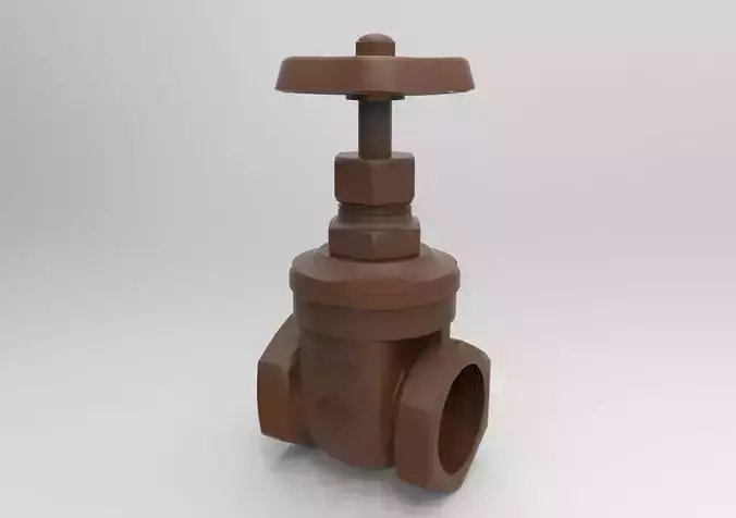 crane gate valve 3D print model