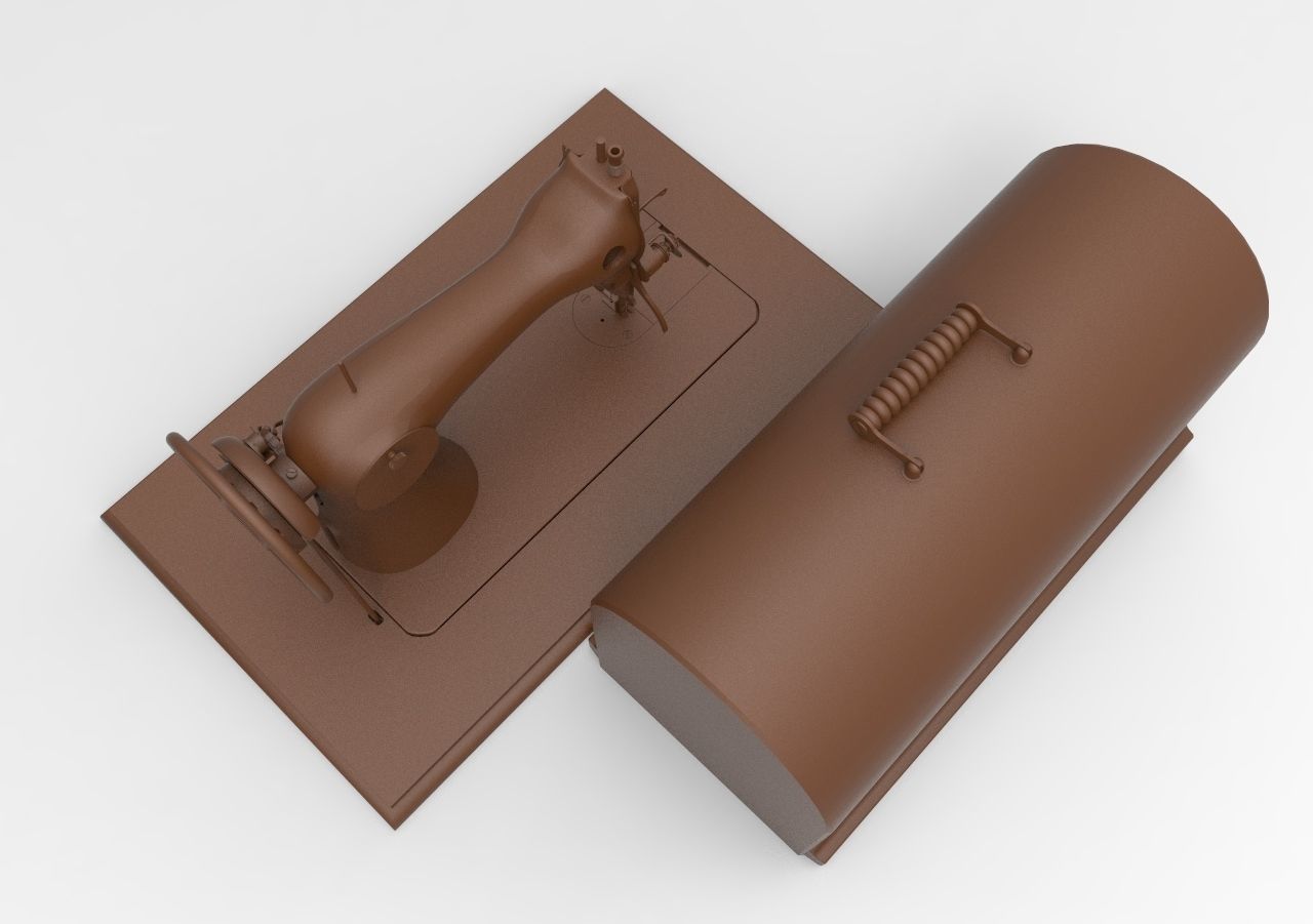 sewing machine 3D print model_4