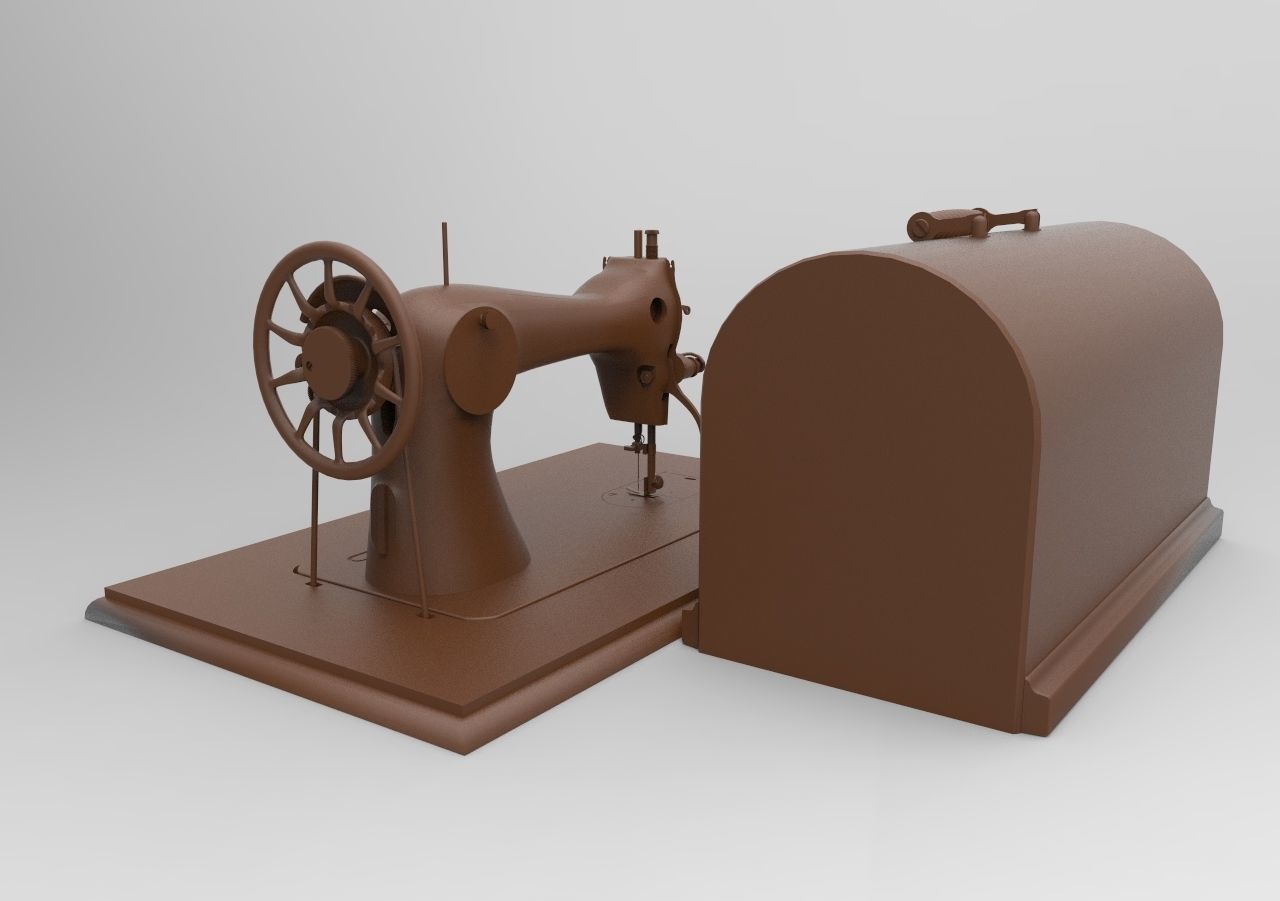 sewing machine 3D print model_3