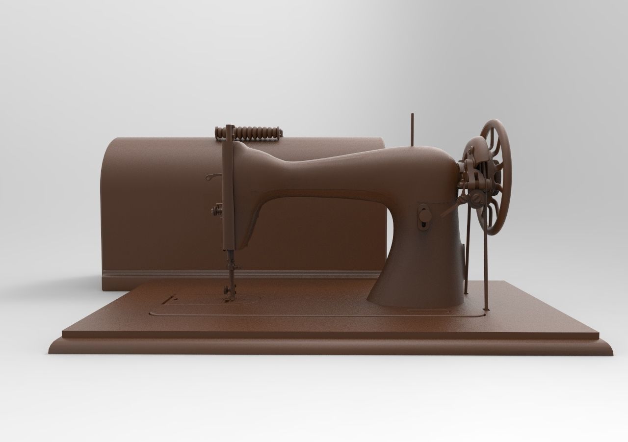 sewing machine 3D print model_1