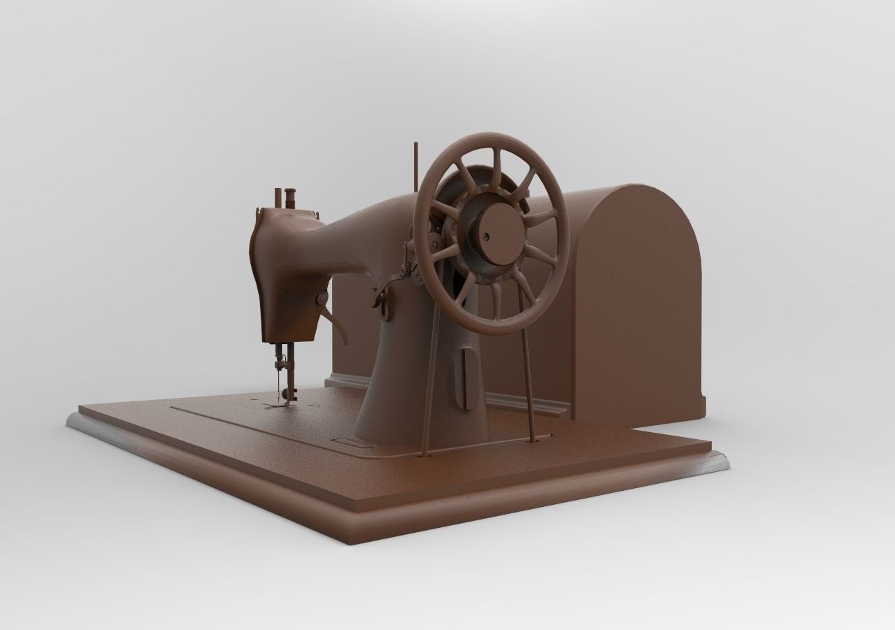 sewing machine 3D print model_2