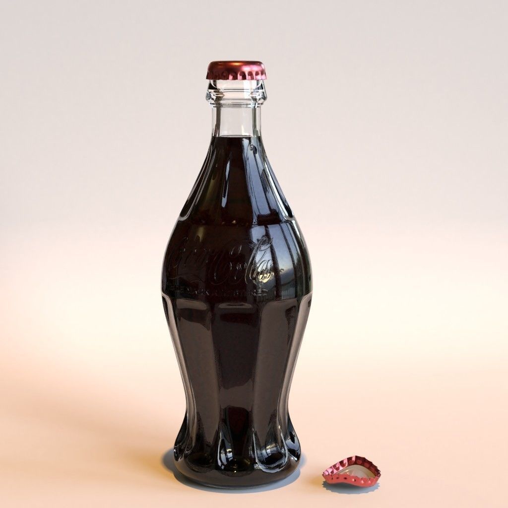 Coca Cola 1915 bootle 3D model_1