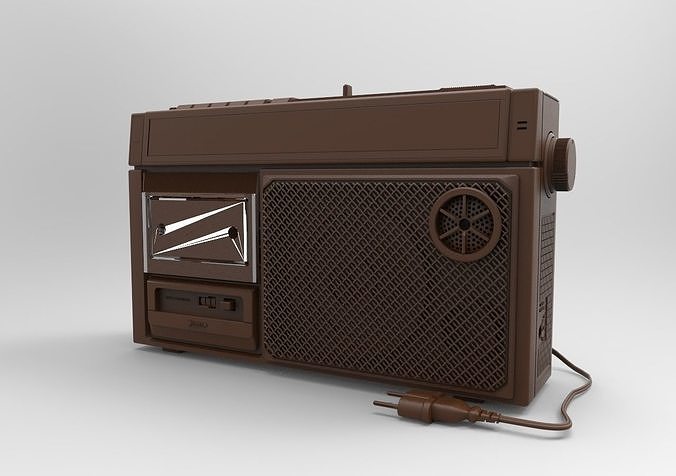 radio retro 3D print model