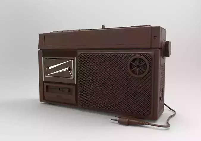 radio retro 3D print model