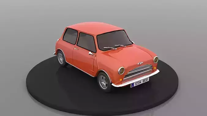 Austin Mini 1967 Car 3d Model