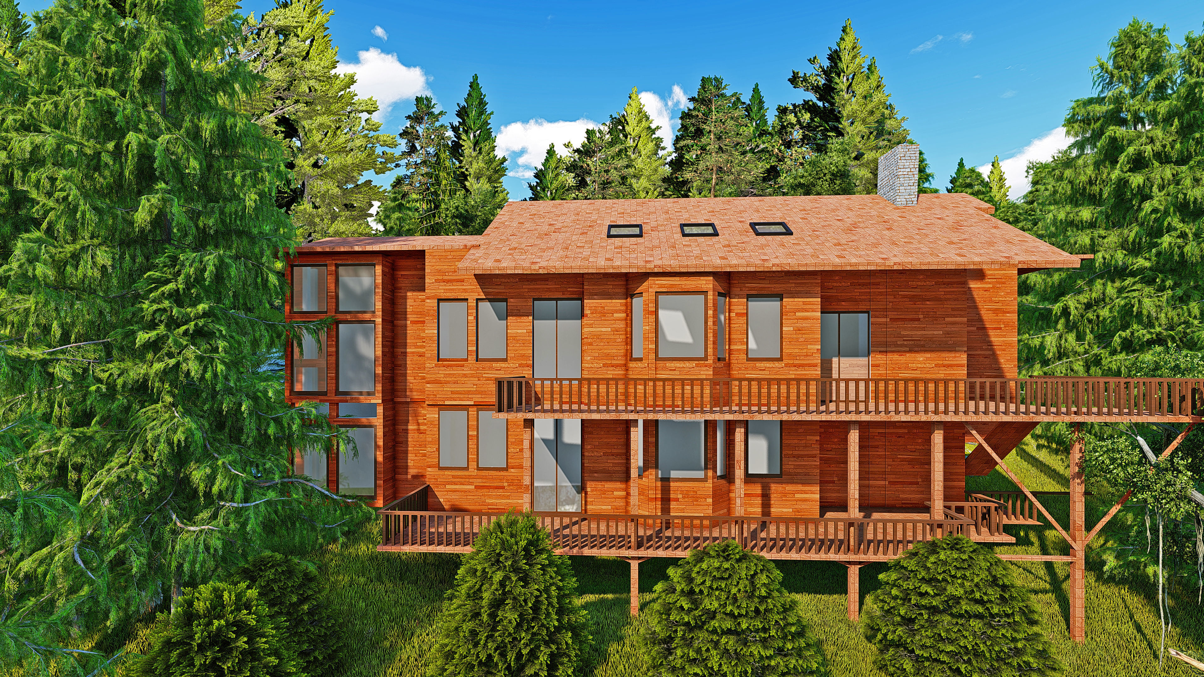 House Interior and Exterior  3D model_8