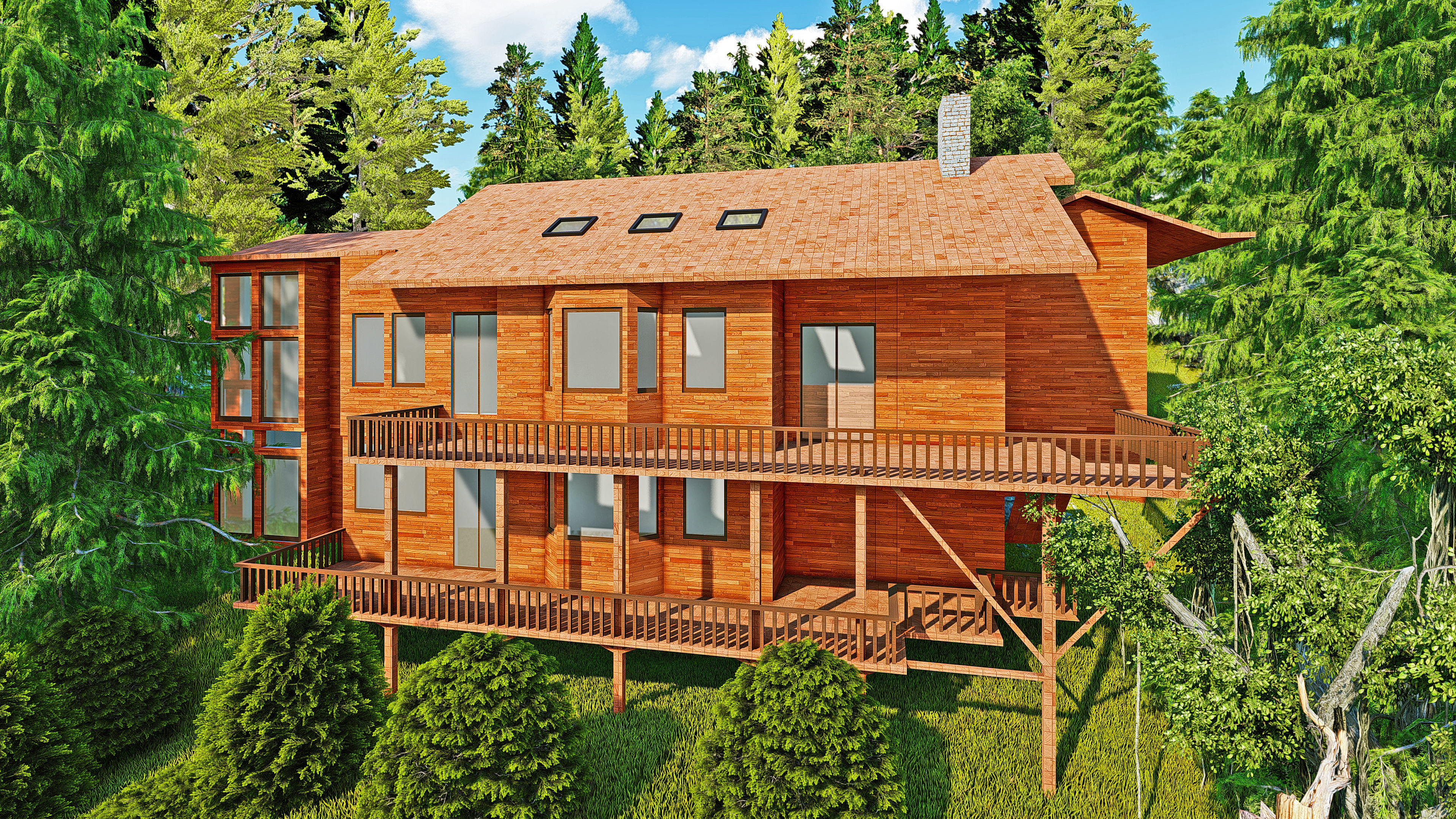 House Interior and Exterior  3D model_7