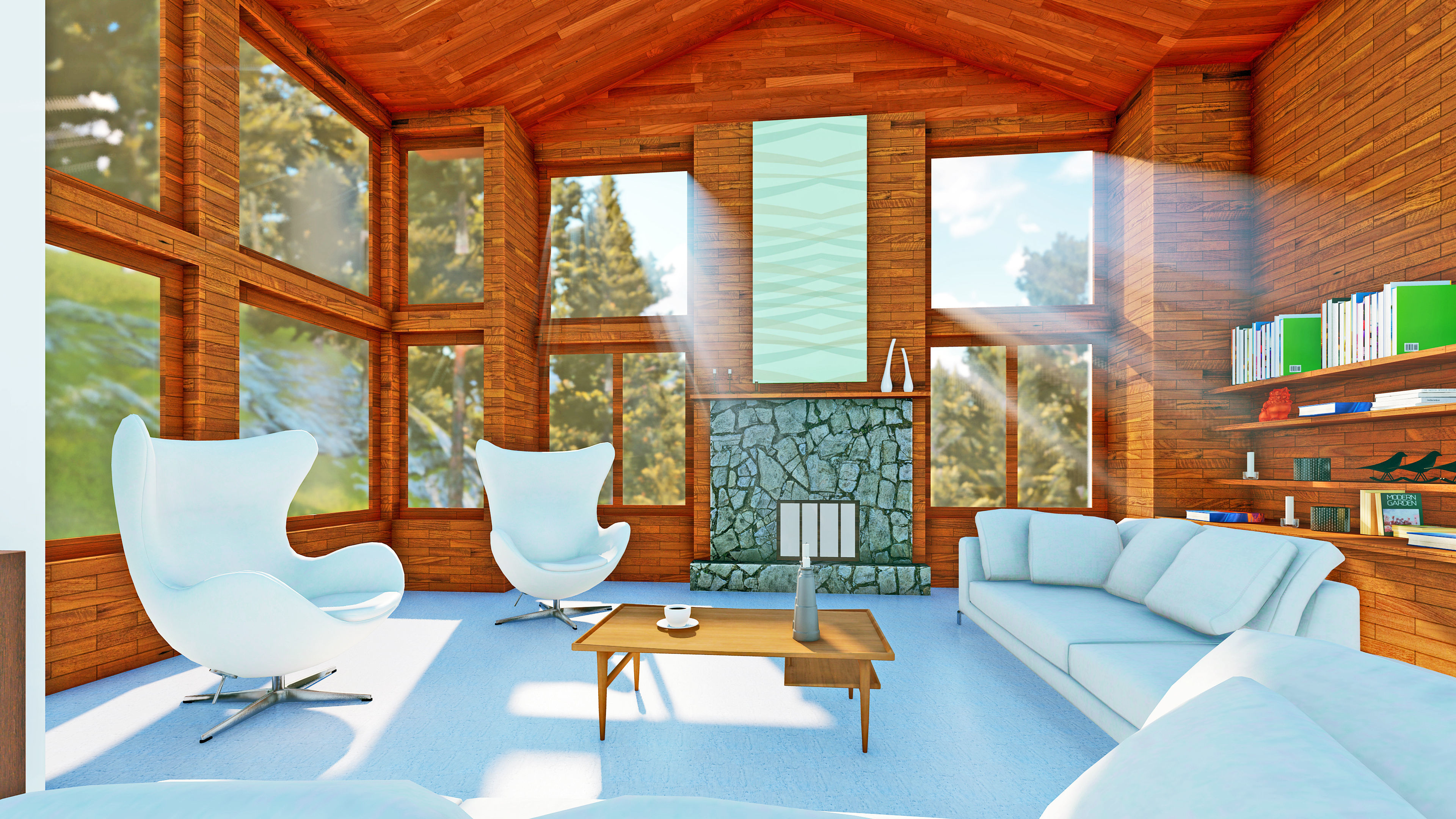 House Interior and Exterior  3D model_2