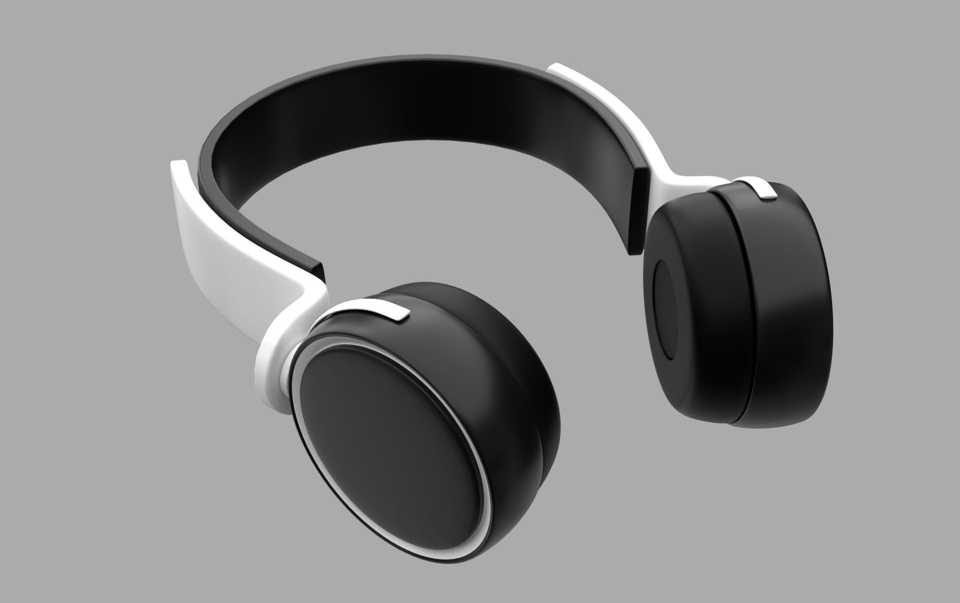 Headphones headphone Low-poly 3D model_13