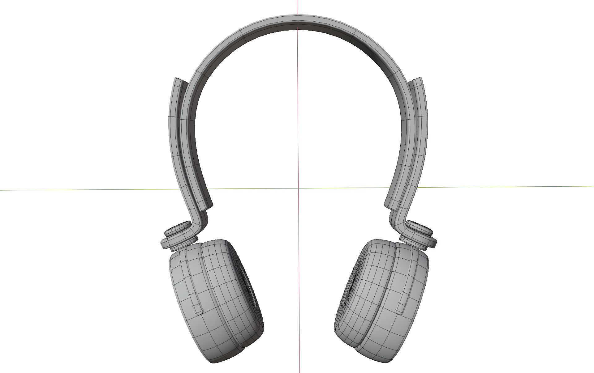 Headphones headphone Low-poly 3D model_8