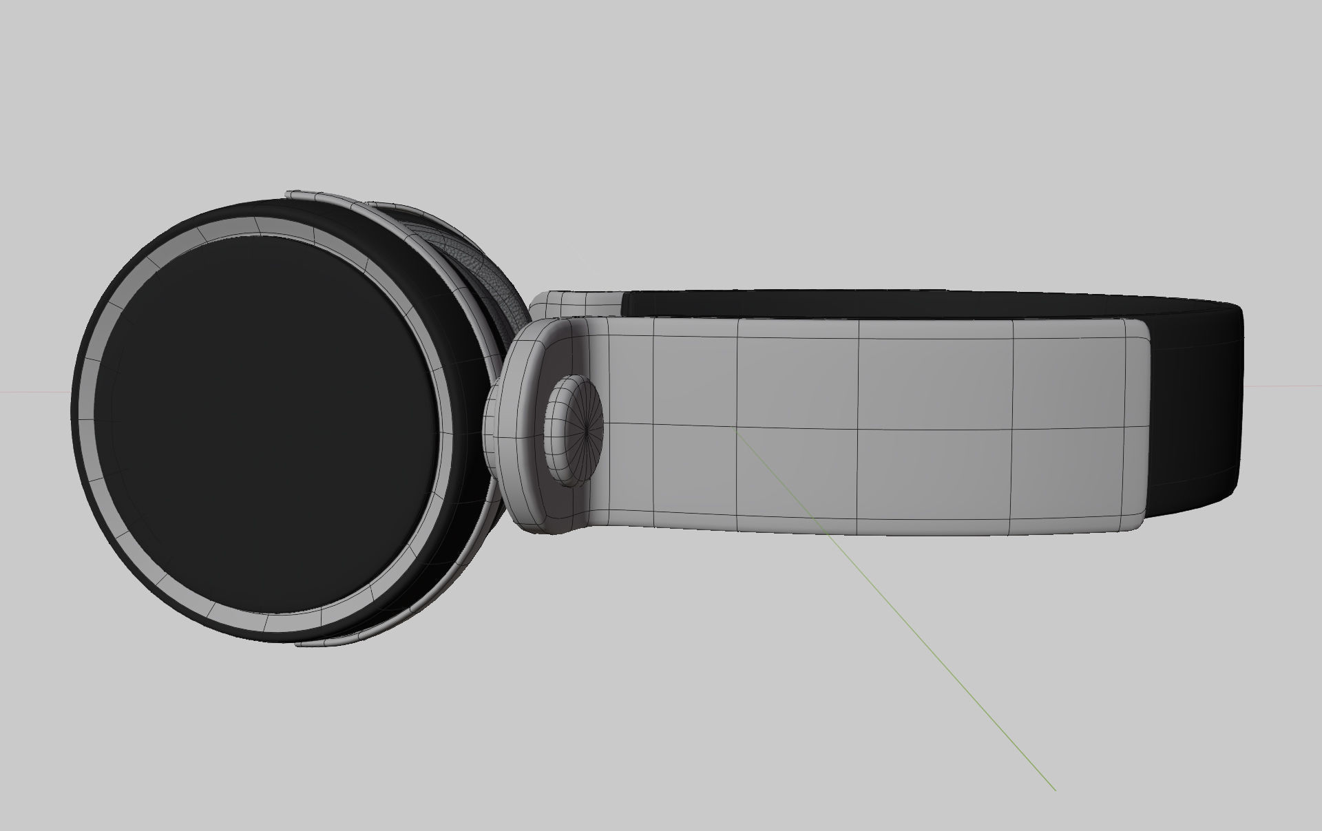 Headphones headphone Low-poly 3D model_12