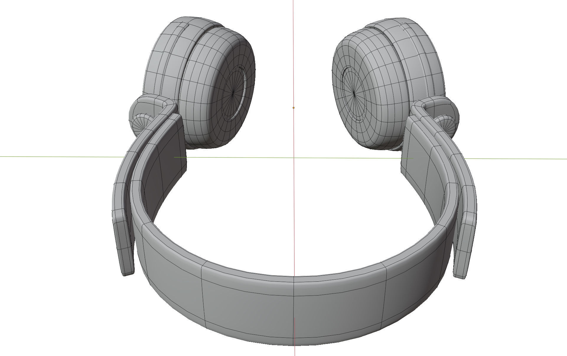 Headphones headphone Low-poly 3D model_10