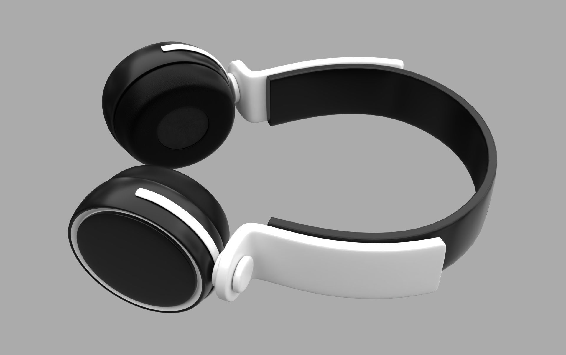 Headphones headphone Low-poly 3D model_5