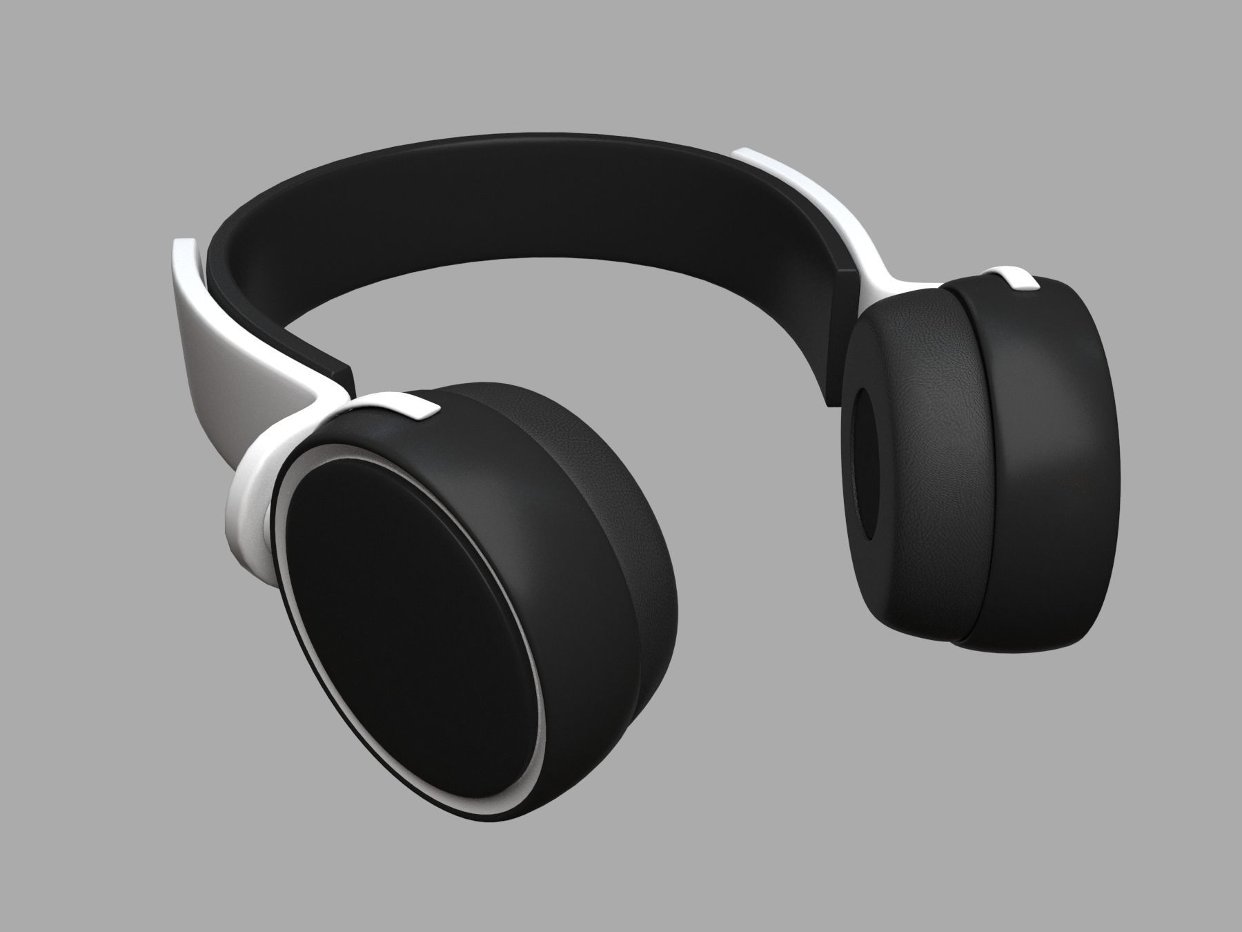 Headphones headphone Low-poly 3D model_3