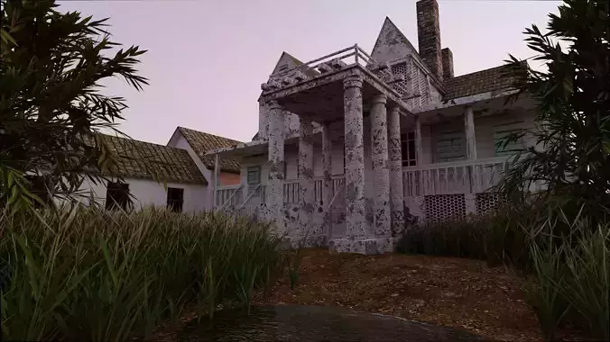 Abandoned Guest House 3D model