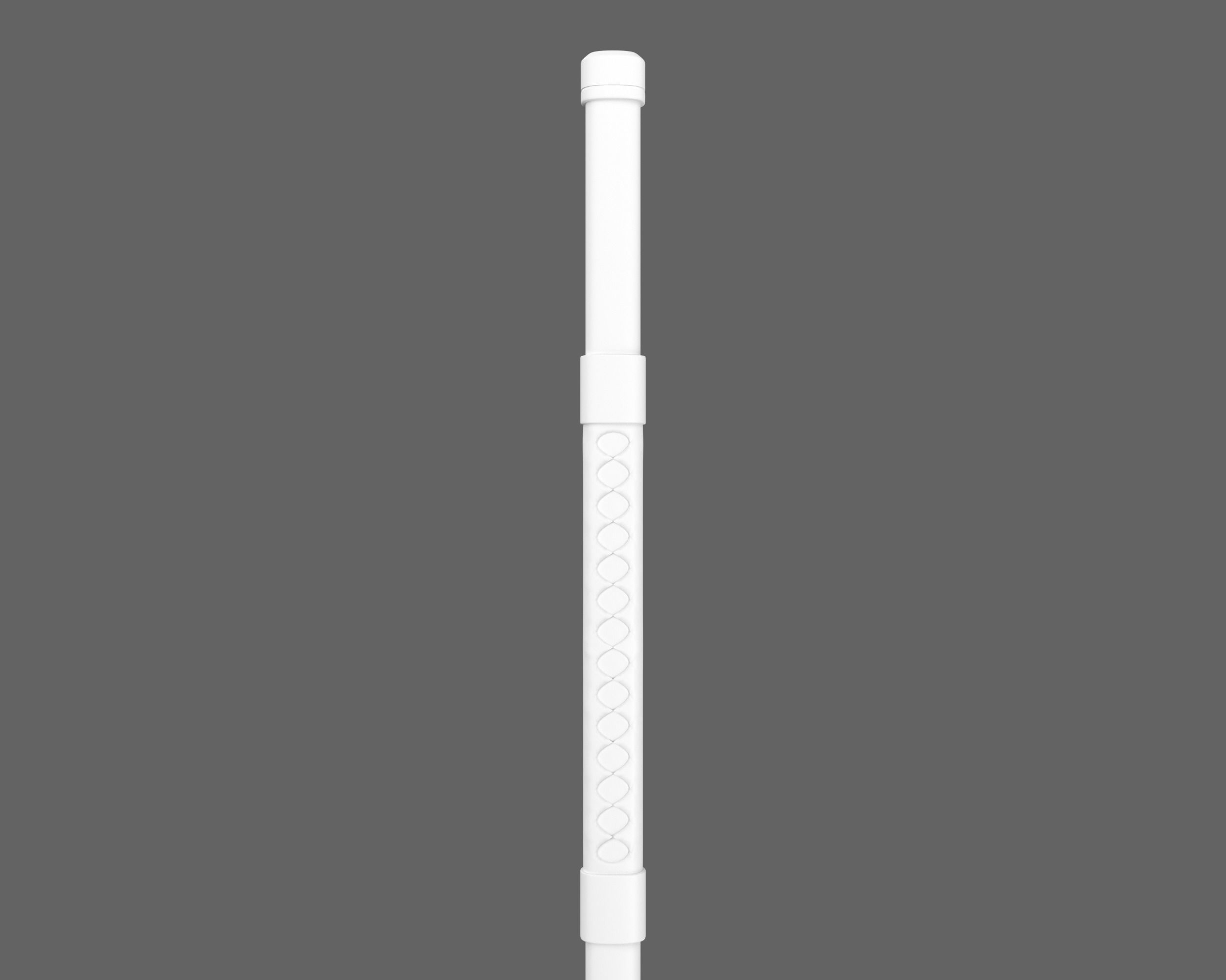 Ancient Japanese Naginata Low-poly 3D model_12
