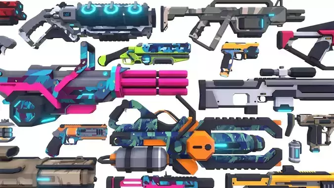 CB Sci-Fi Gun Pack Complete