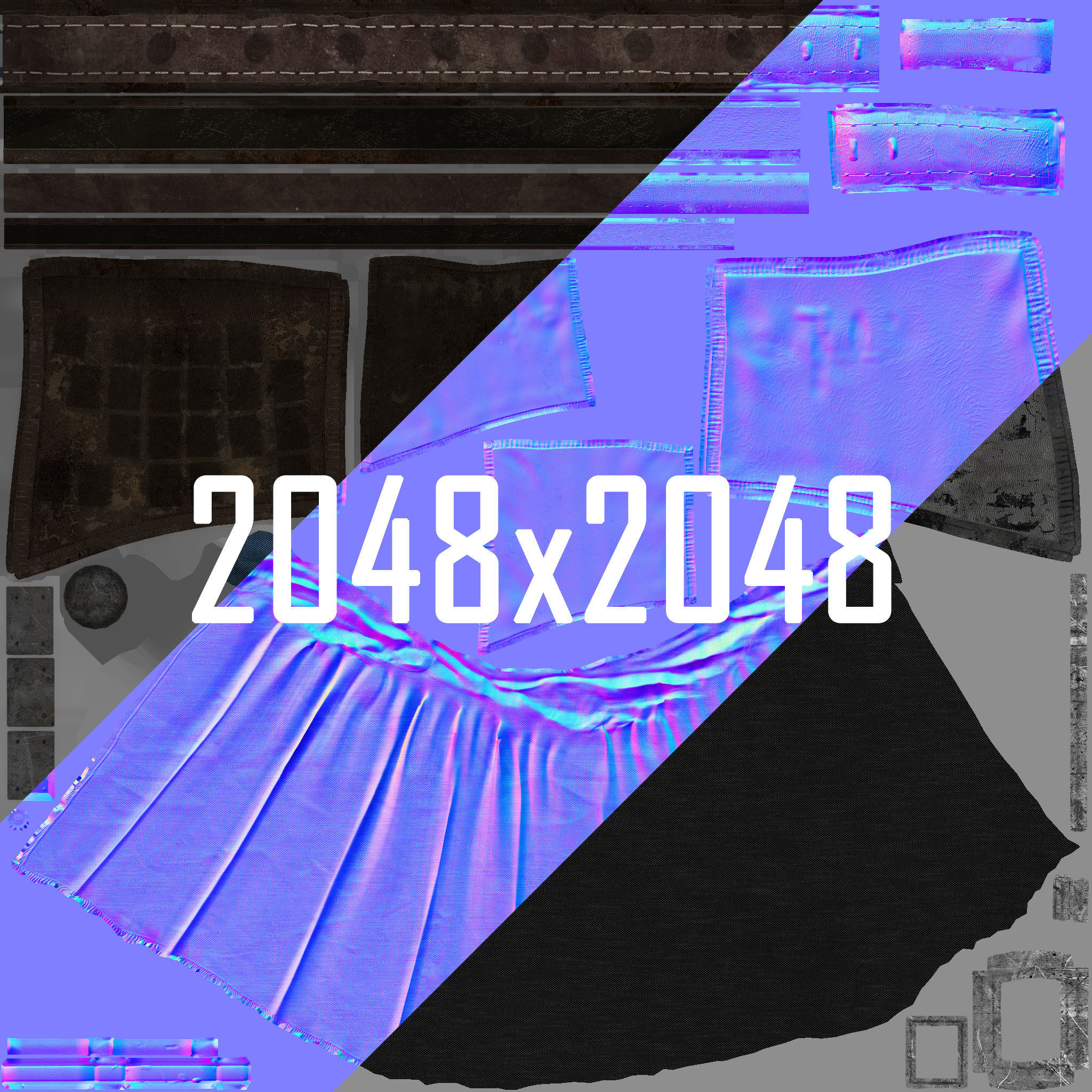 Zombie Archer Soldier Low-poly 3D model_18