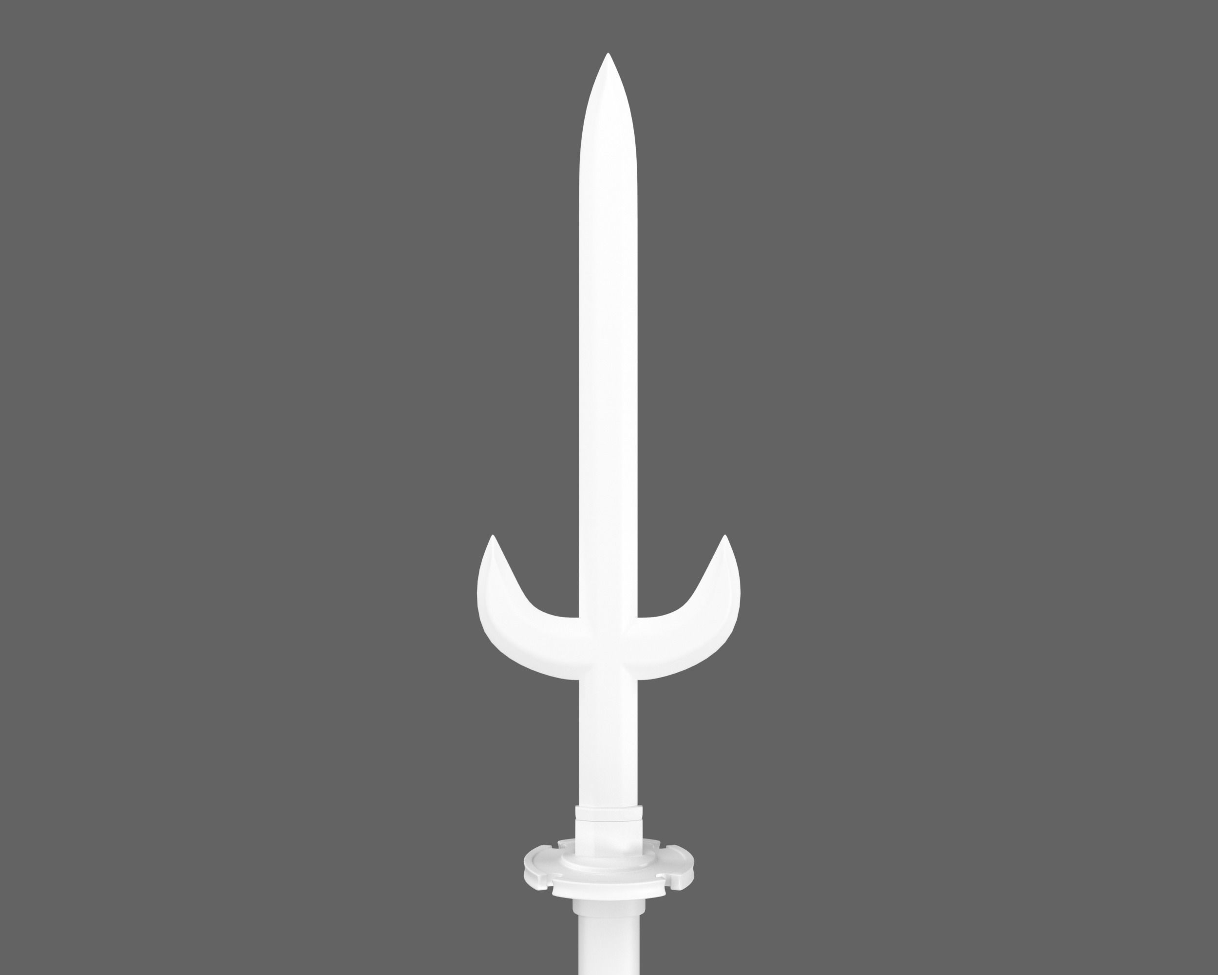 Ancient Japanese Yari Low-poly 3D model_9