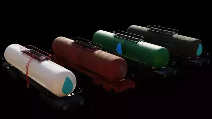 4 wagons complete textures and materials 