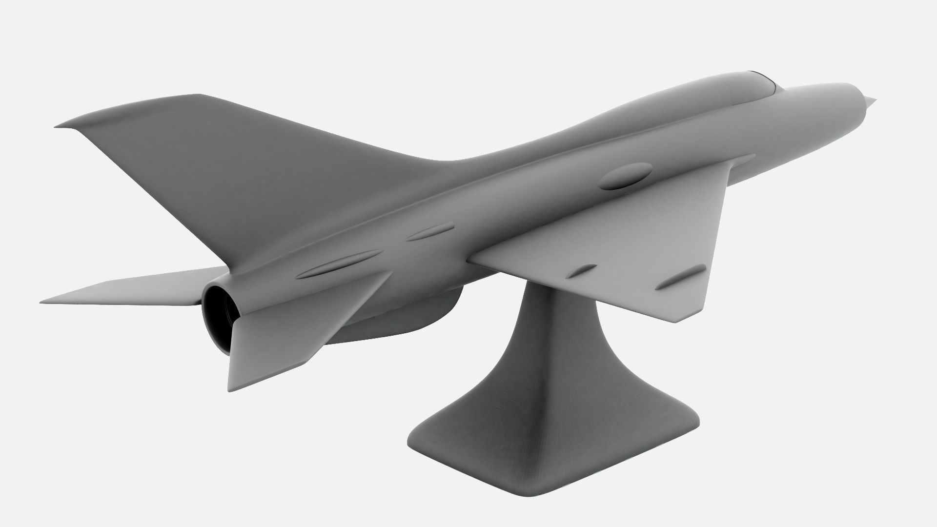 MiG-21 fighter jet 3D print model_1