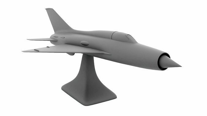MiG-21 fighter jet 3D print model