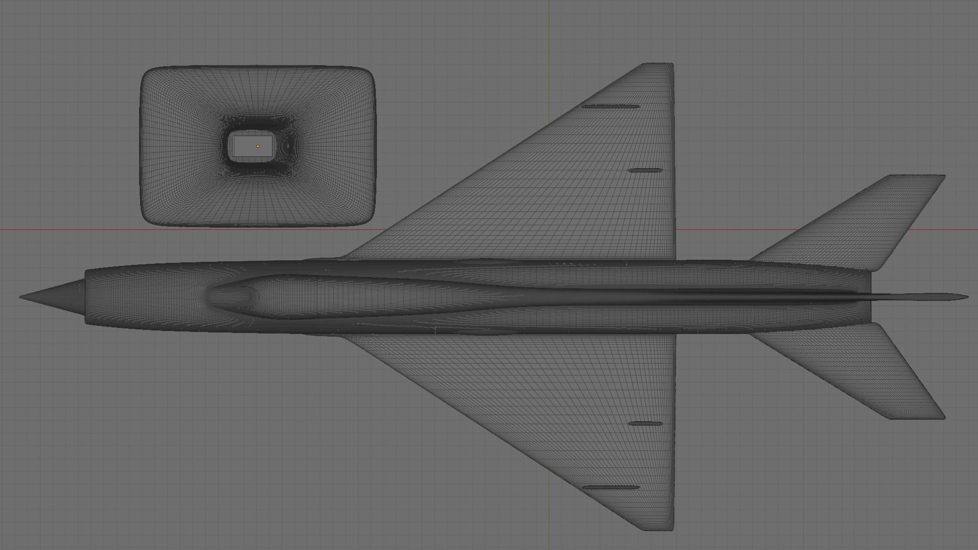 MiG-21 fighter jet 3D print model_2