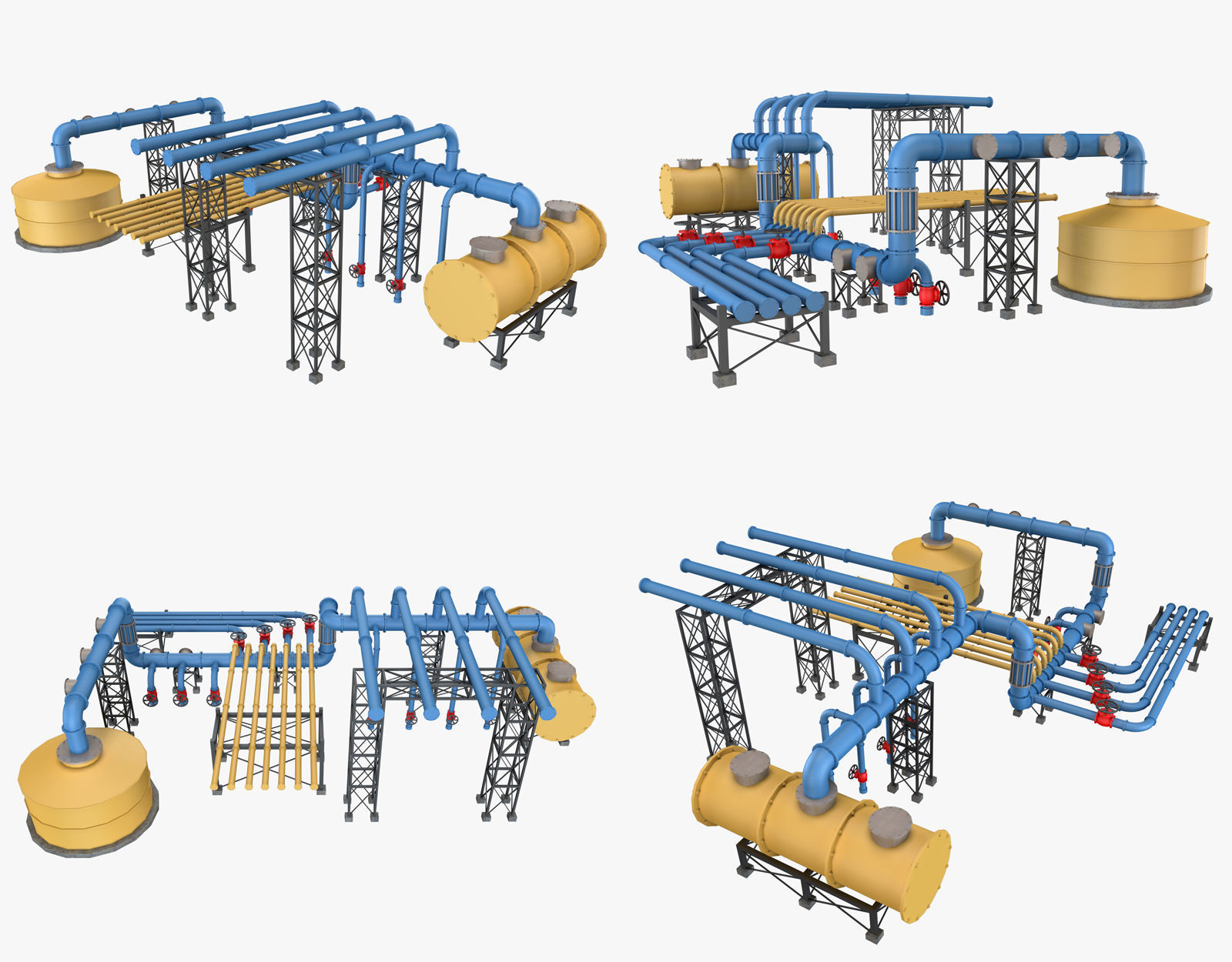 Piping System 3 3D model_3