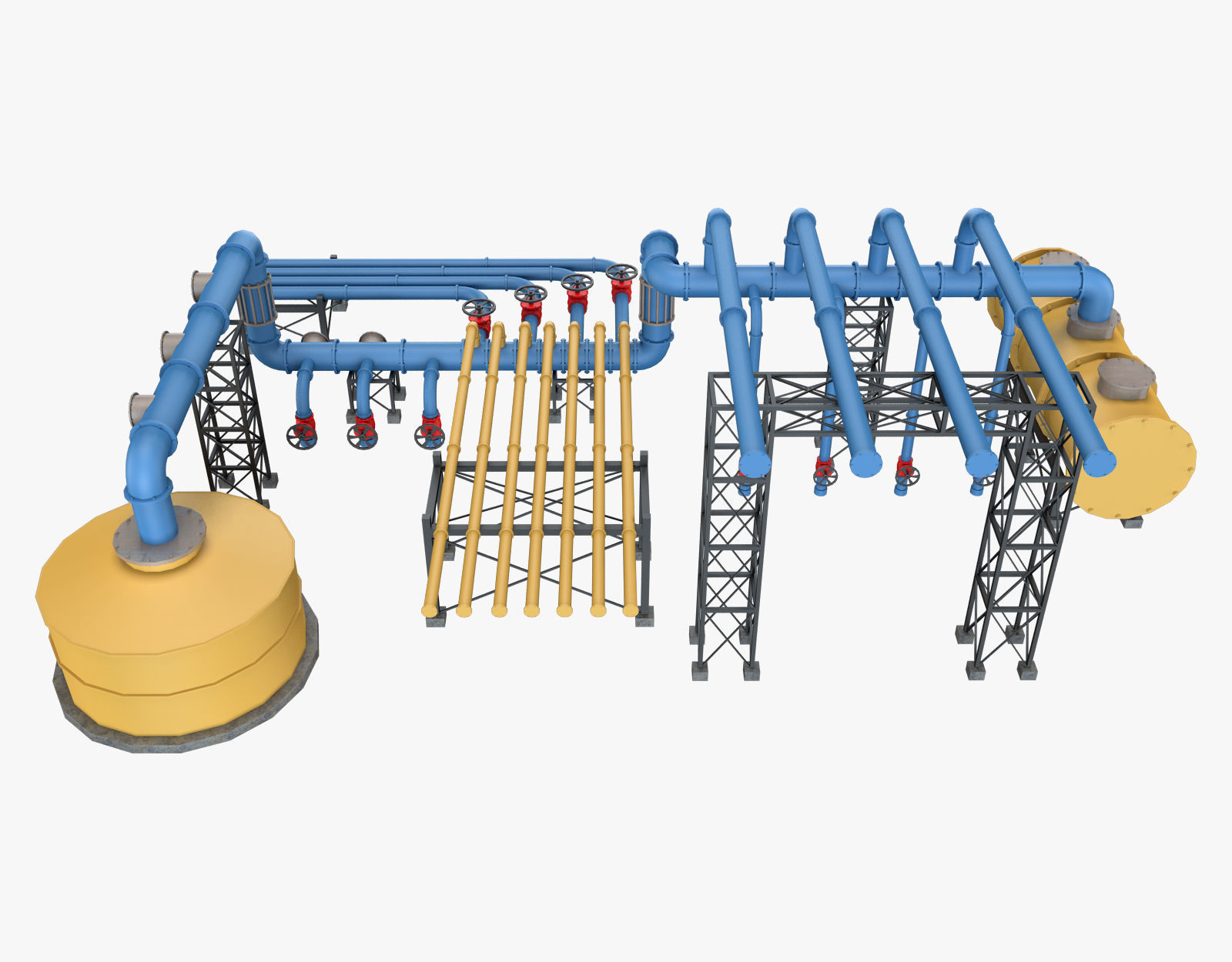 Piping System 3 3D model_7
