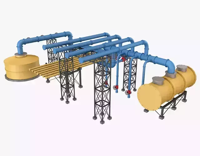 Piping System 3 3D model