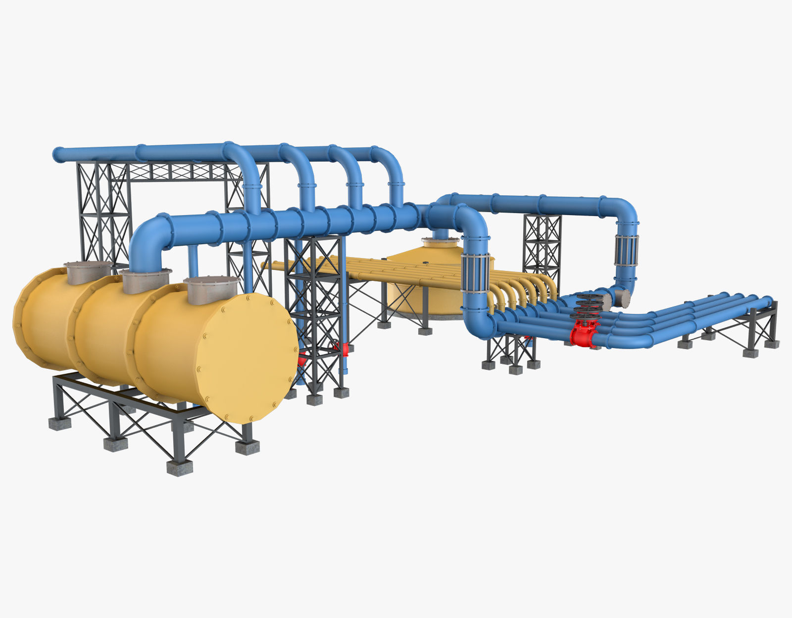 Piping System 3 3D model_5