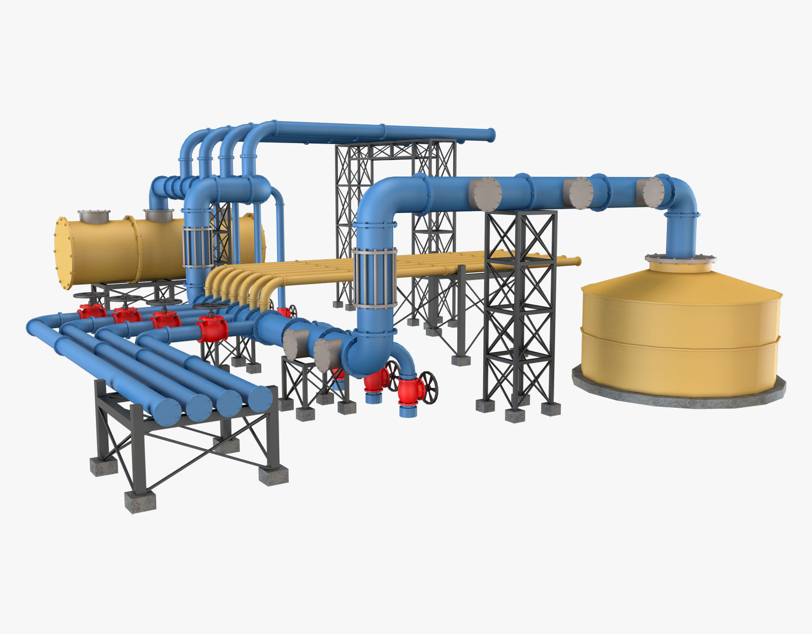 Piping System 3 3D model_6