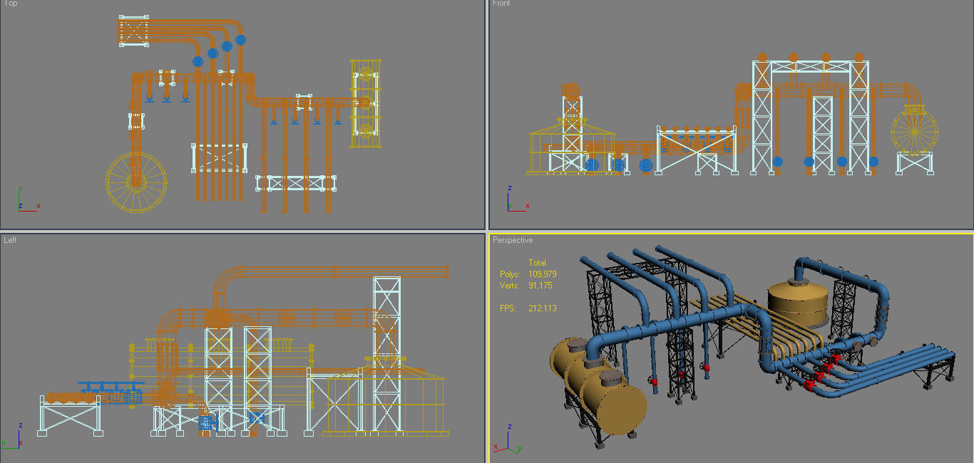 Piping System 3 3D model_19