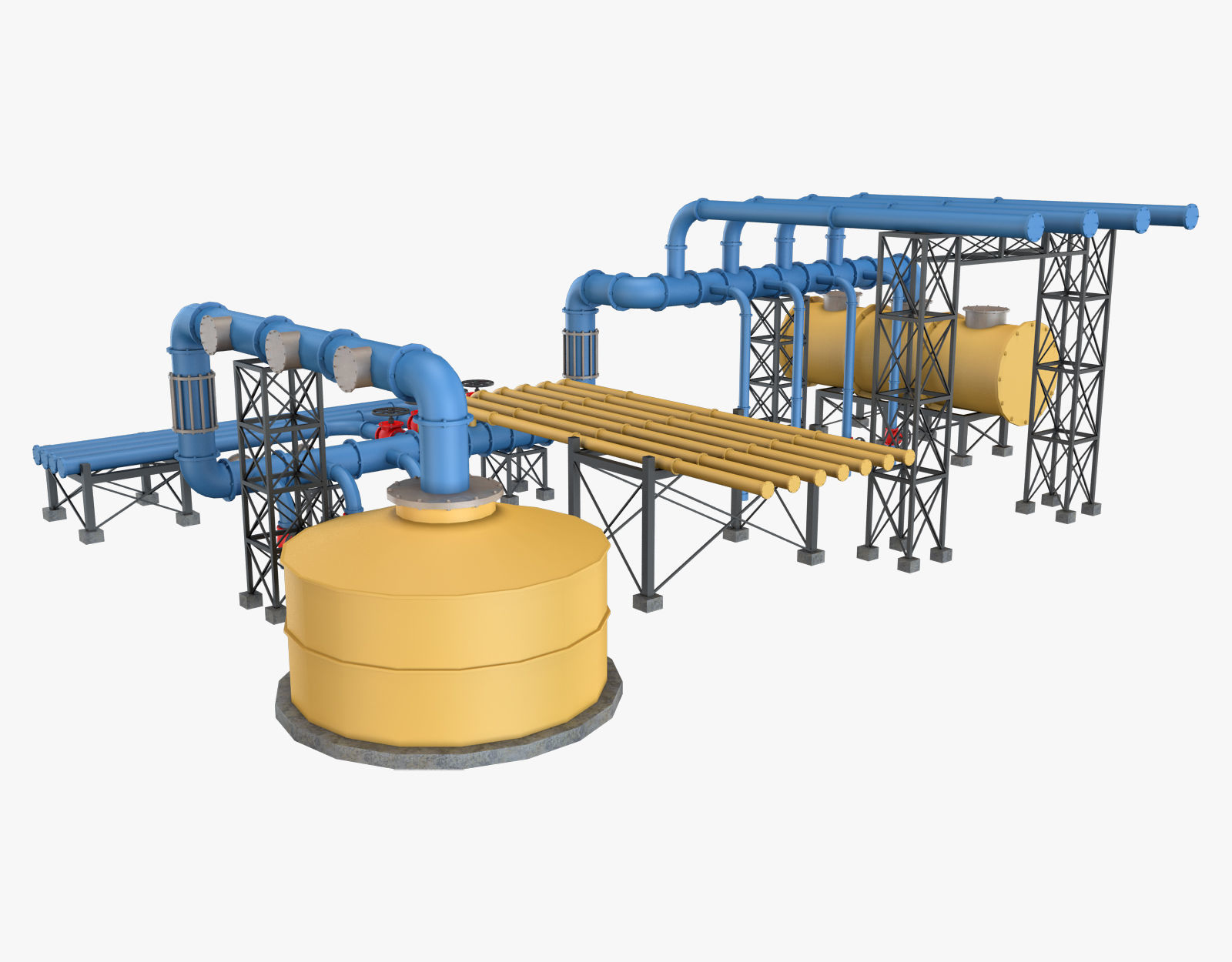 Piping System 3 3D model_4