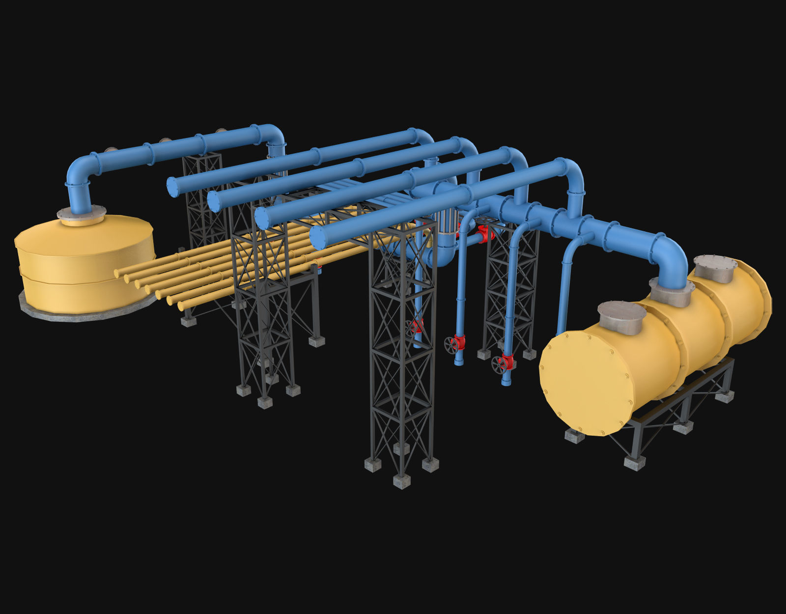 Piping System 3 3D model_1
