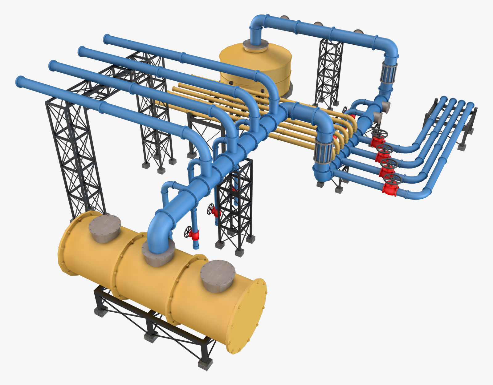 Piping System 3 3D model_8
