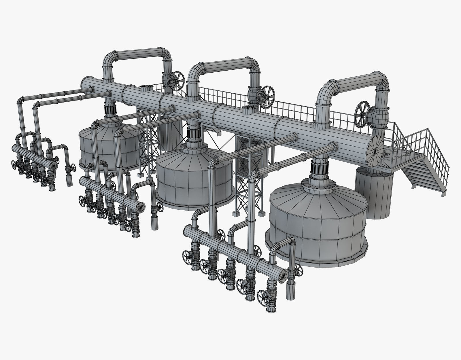 Piping System 4 3D model_5
